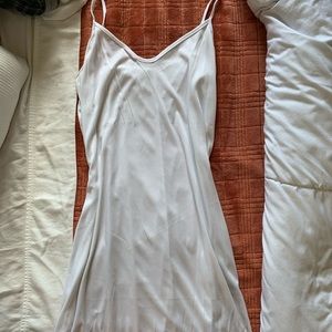 White slip dress